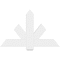 Ekena Millwork Kennewick Architectural Grade PVC Gable Bracket, 48"W x 30"H x 2"D x 6"F, 15/12 Pitch GBP048X30X0206KEN00 - alternate 3